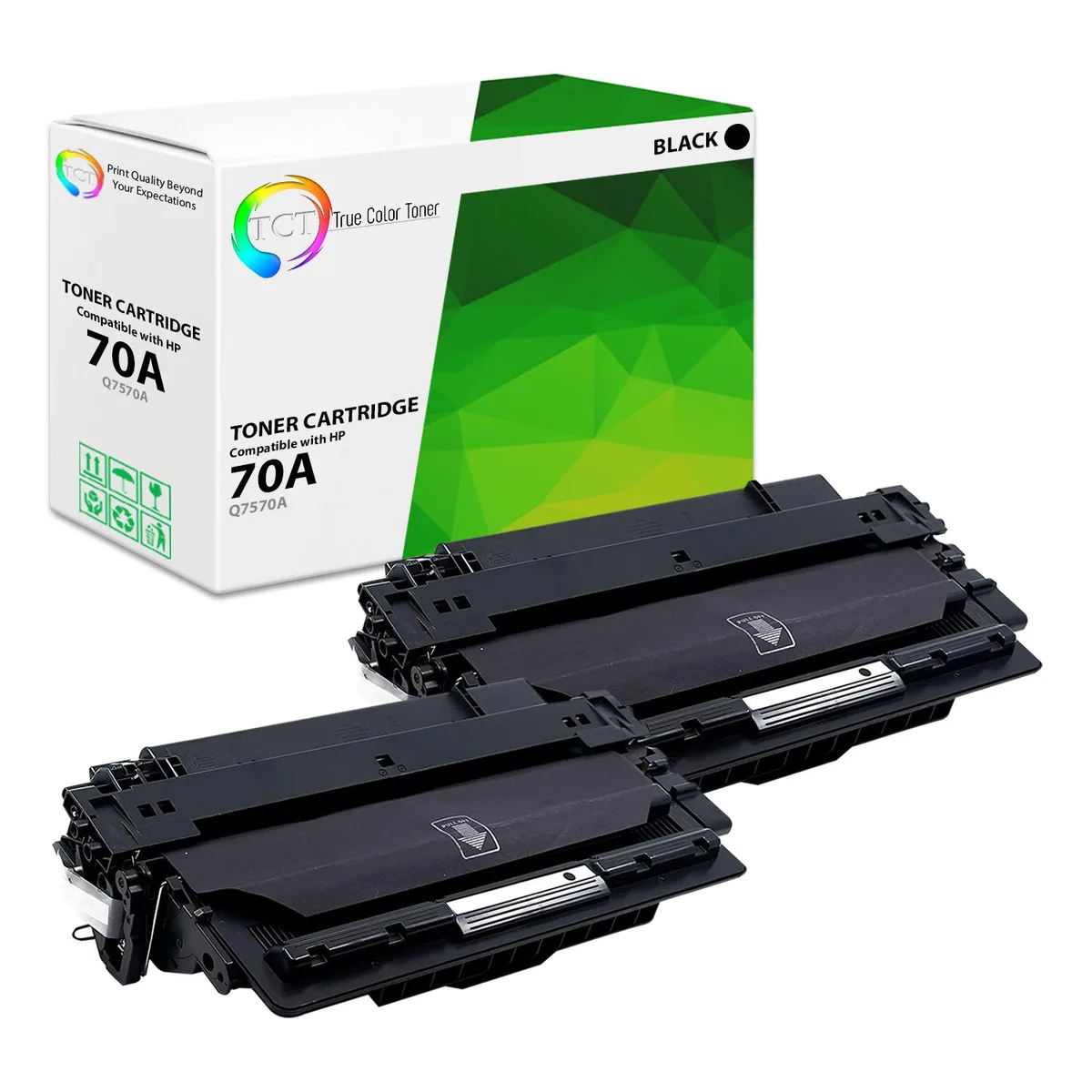 True Color Toner True Color Toner 70A Q7570A Black 2 Pack toner cartridge — product photo