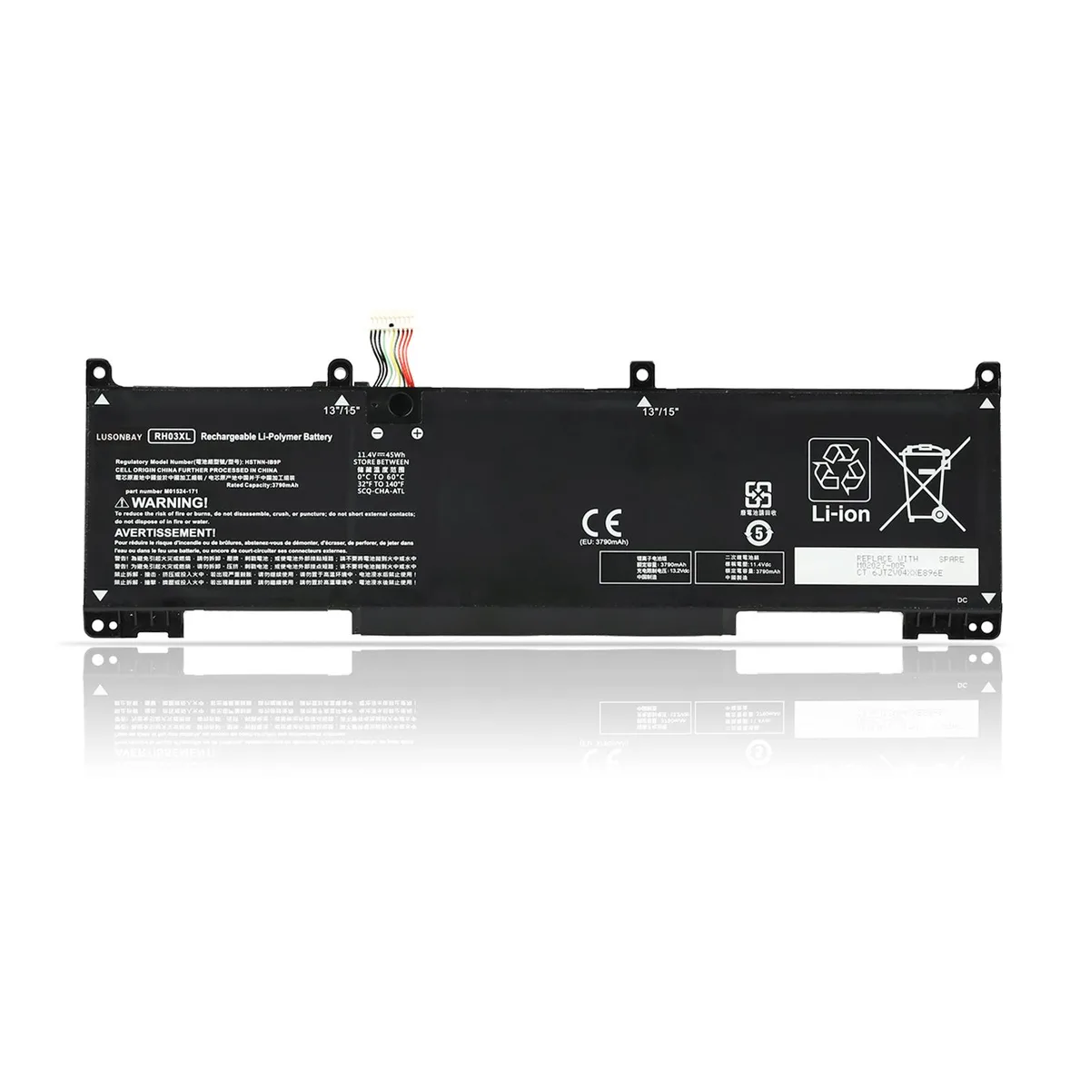 KingSener KingSener RH03XL 11.4V 45Wh laptop battery — product photo