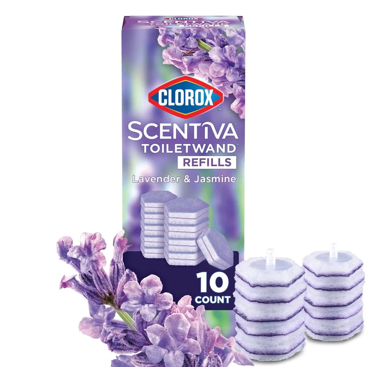 Scentiva ToiletWand Refills 65837 Lavender Jasmine 10 Count — product photo