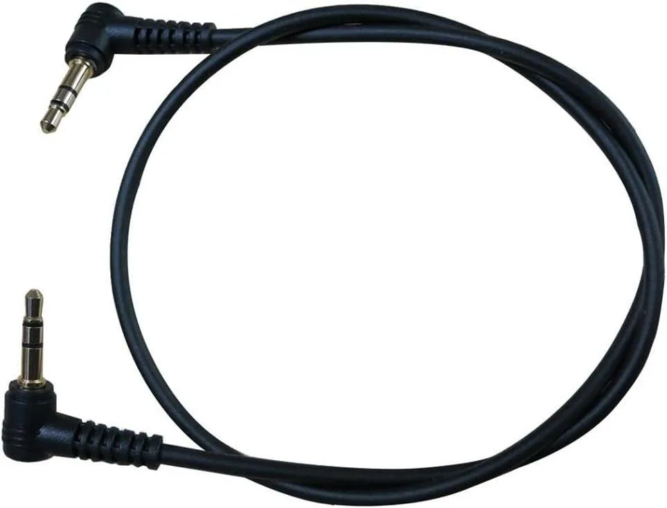 Black headset cable with back-mount connector for Savi W740