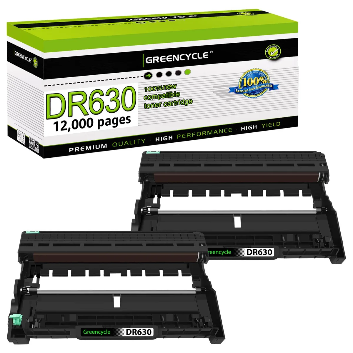 GREENCYCLE GREENCYCLE DR630 Drum Unit 2 Pack Black 12000 Pages — product photo