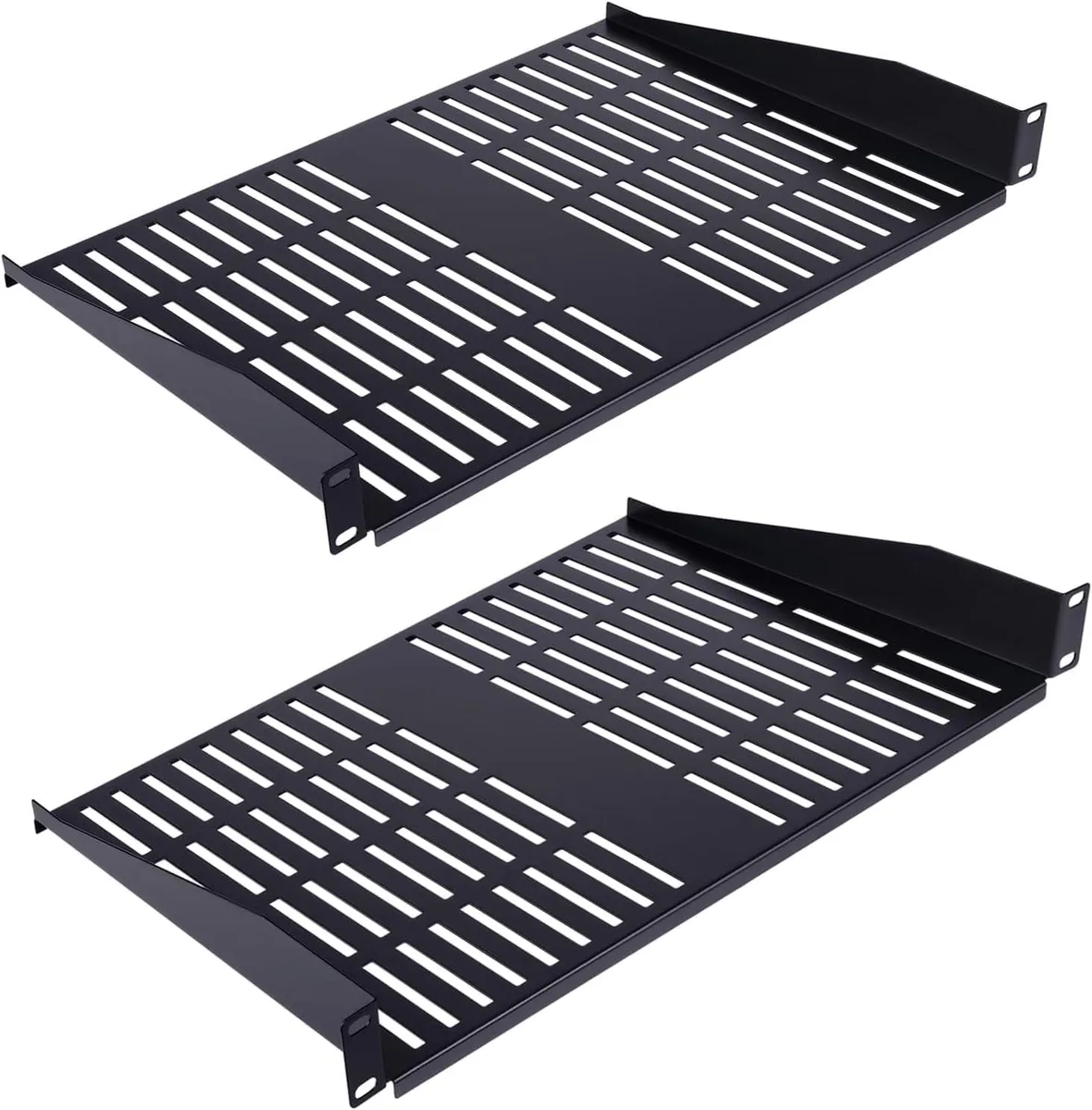 TAURKENAM TAURKENAM 2PCS 1U Server Rack Shelf 14" Depth 19" 30 lbs — product photo