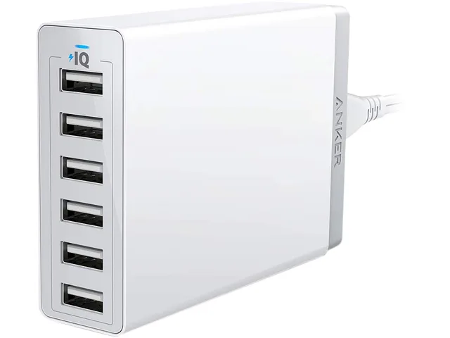 Anker Anker PowerPort 6 60W 6-Port USB Wall Charger White — product photo
