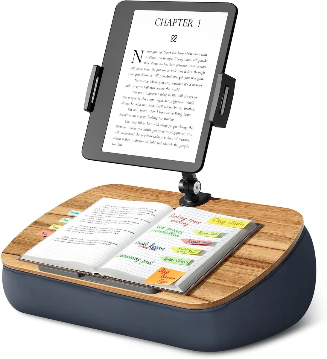 MCHOSE MCHOSE Lap Cozy Pillow Stand with Adjustable Arm 360° Tablet Holder 4.7-13 inch Gray — product photo