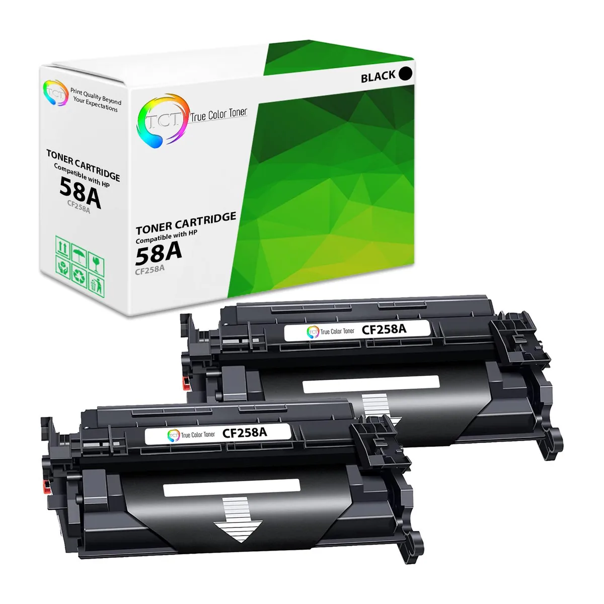 True Color Toner True Color Toner CF258A 2 Pack Black Toner Cartridge 3000 Pages — product photo