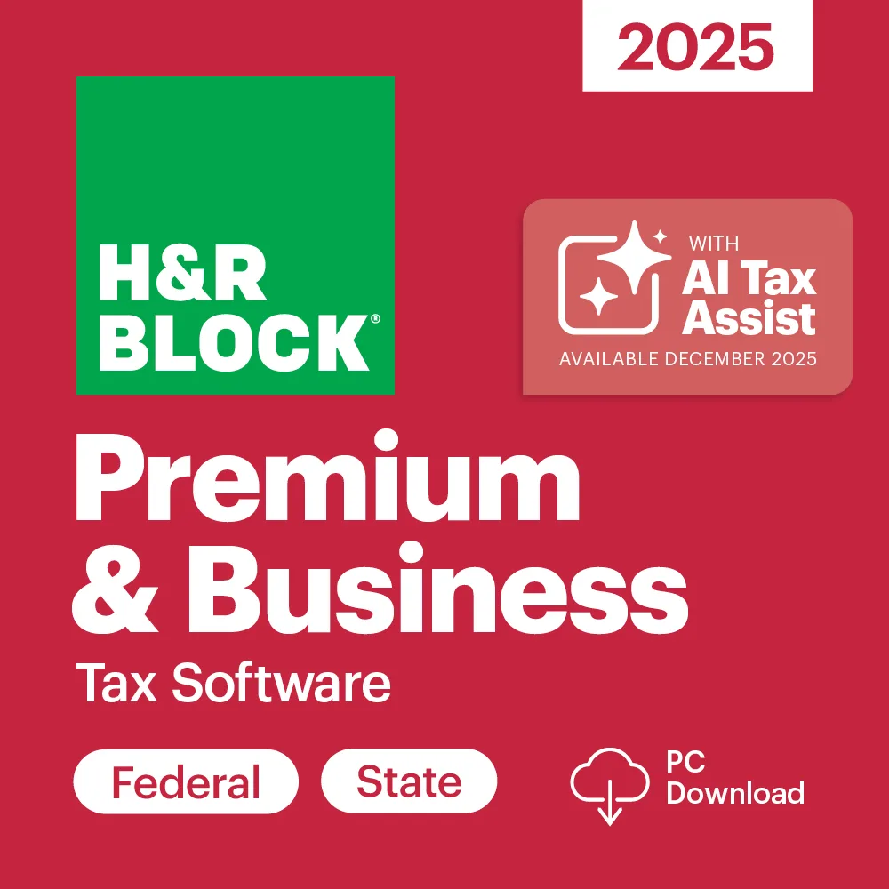 H&amp;R Block H&amp;R Block 1116800-25 Premium &amp; Business 2025 accounting software — product photo