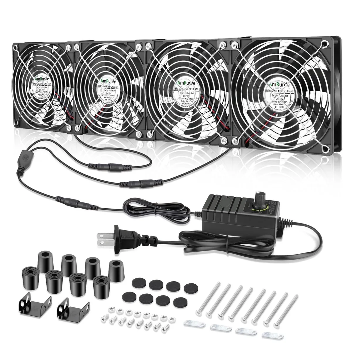 BoYata BoYata 120mm Thin Window Fan with Speed Controller 2 in 1 accessory — product photo