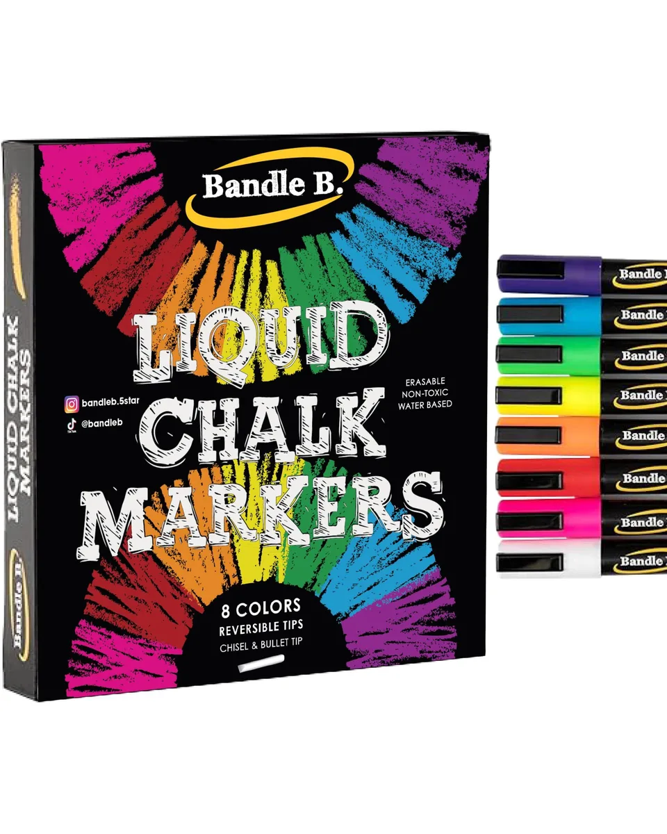 Bandle B Chalk Markers 8 Pack Vibrant 6mm — product photo