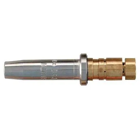 Small brass cutting tip with knurled body and SC60-3 markings