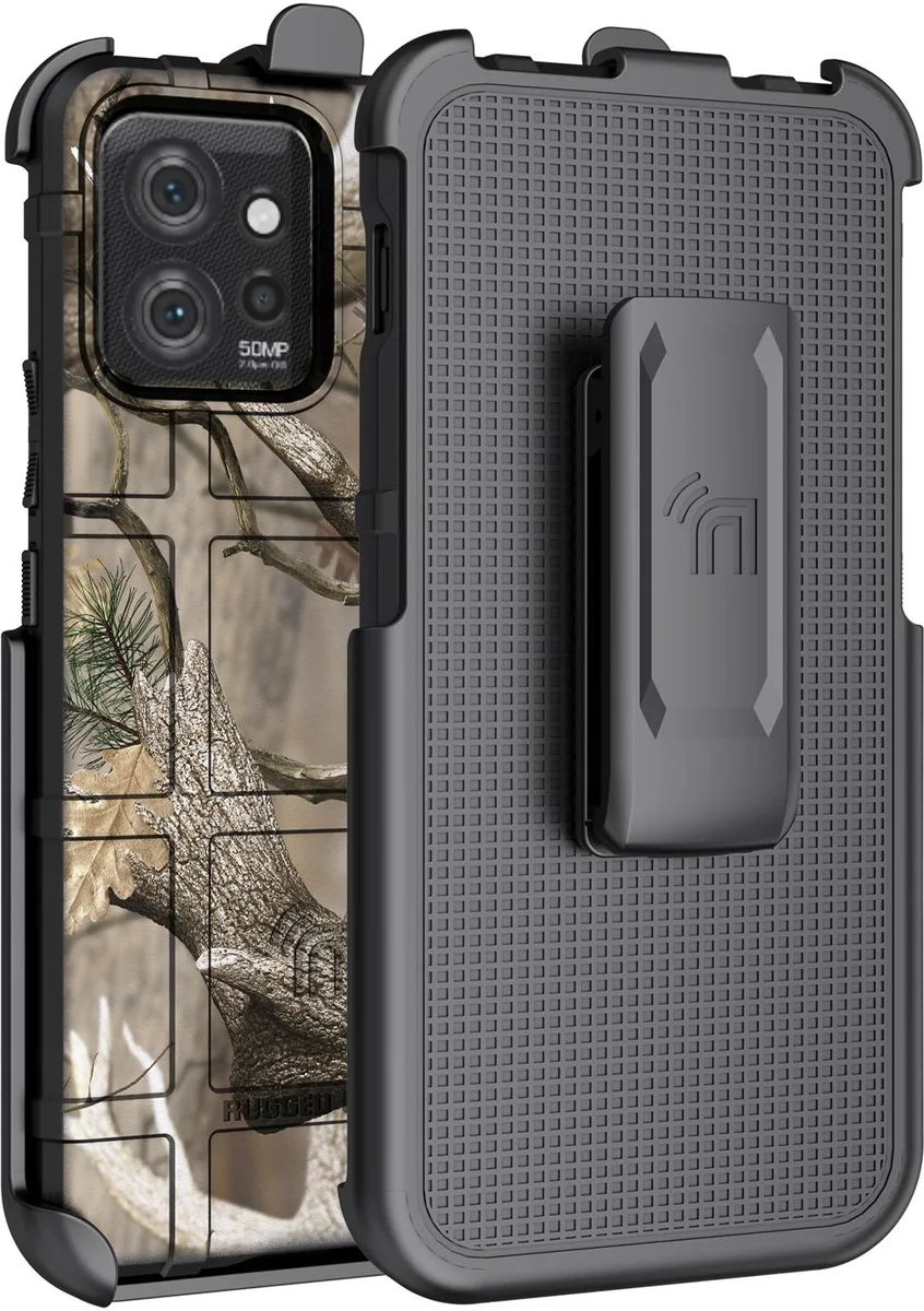 Nakedcellphone Nakedcellphone Special Ops Rugged Shield Case &amp; Holster Motorola ThinkPhone 2023 Camo Tree — product photo