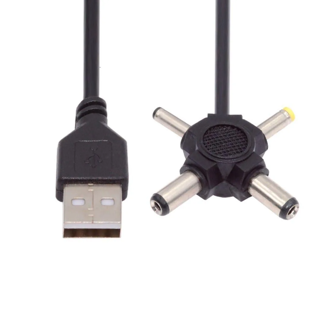 LORDWORLD LORDWORLD 4-in-1 USB 2.0 to DC 5.5x2.5mm 5.5x2.1mm 4.0x1.7mm 3.5x1.3mm Cable 1.5m — product photo