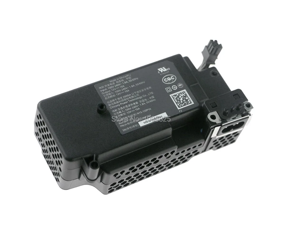 Rectangular internal power board with metal shielding and connector ports
