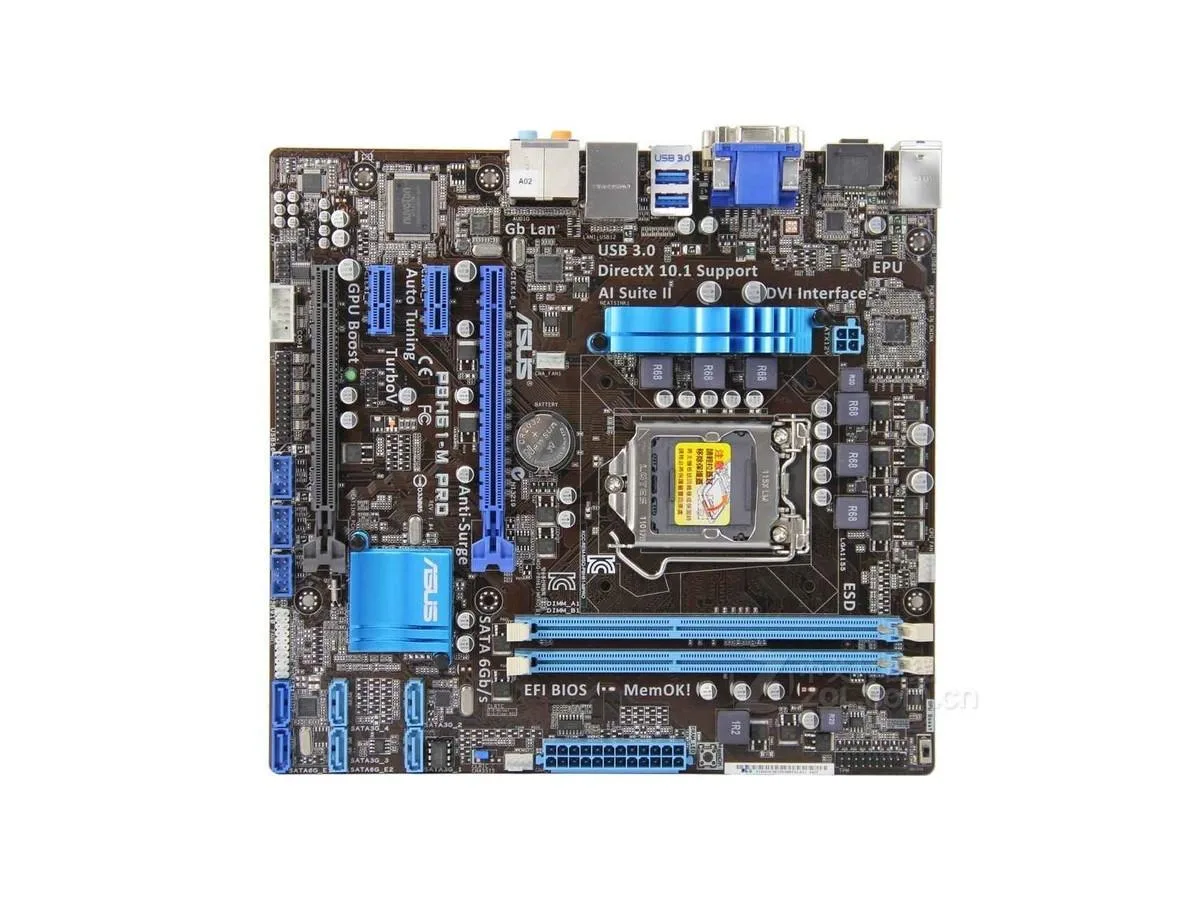 ASUS ASUS P8H61-M PRO Intel H61 motherboard 16GB DDR3 LGA 1155 — product photo