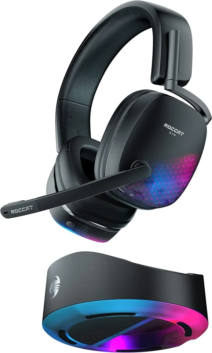 ROCCAT ROCCAT Syn Max Air Wireless Gaming Headset Black 16-Hour Battery — product photo