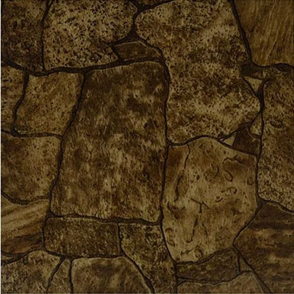 Box of brown vinyl self-adhesive tiles 20 sq ft
