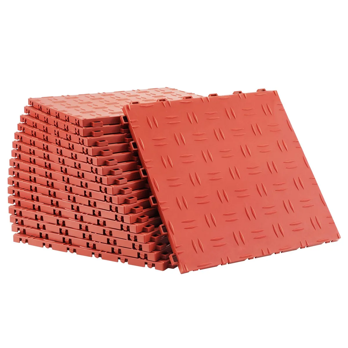 VEVOR VEVOR JQ-3050RD Interlocking Garage Tiles 12 x 12 x .53 inch 50 Pack Red — product photo