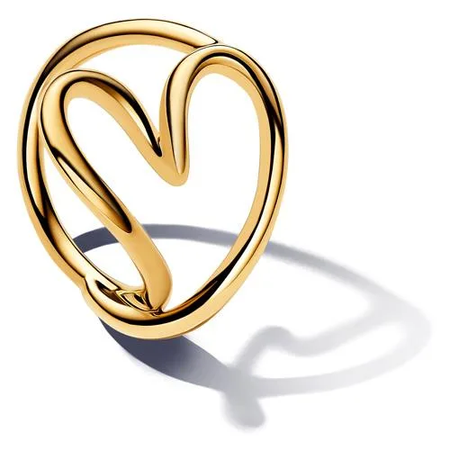 PANDORA PANDORA Organically Shaped Heart Ring 14k gold-plated — product photo