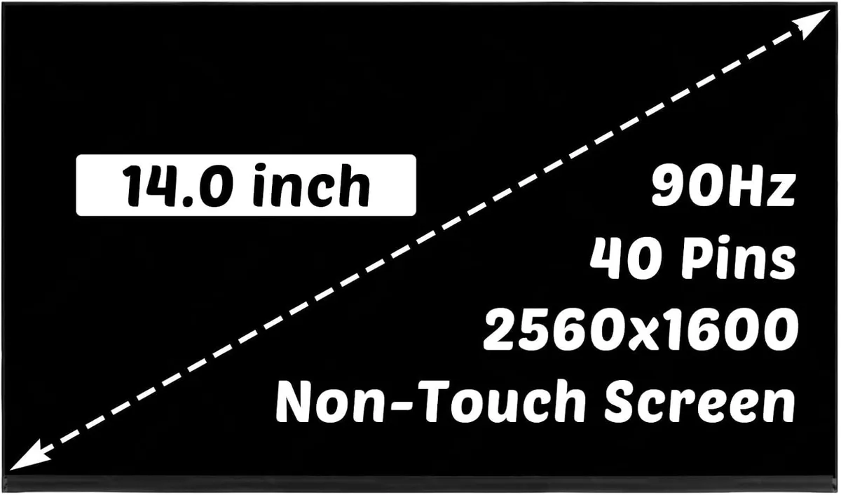 NUOLAISUN NUOLAISUN laptop screen 14.0" 2560x1600 90Hz 40-pin NE140QDM-N42 for Dell 14 Plus DB14250 DB14255 — product photo