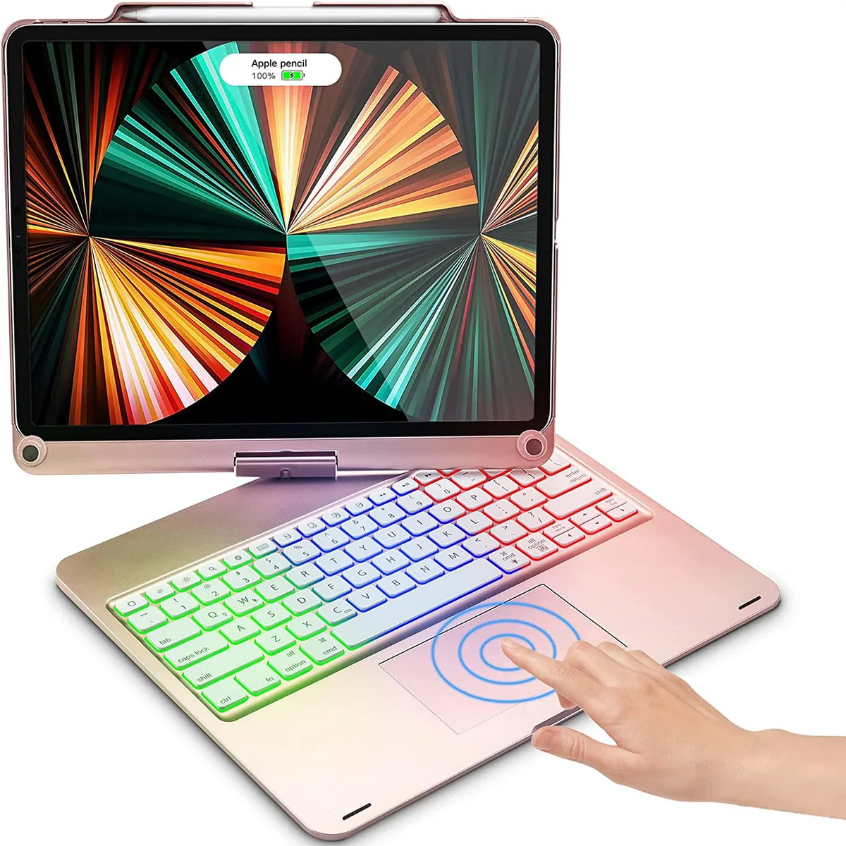 Werleo Werleo A2436/A2764/A2437/A2766 Keyboard Case with Touchpad Rose Gold — product photo