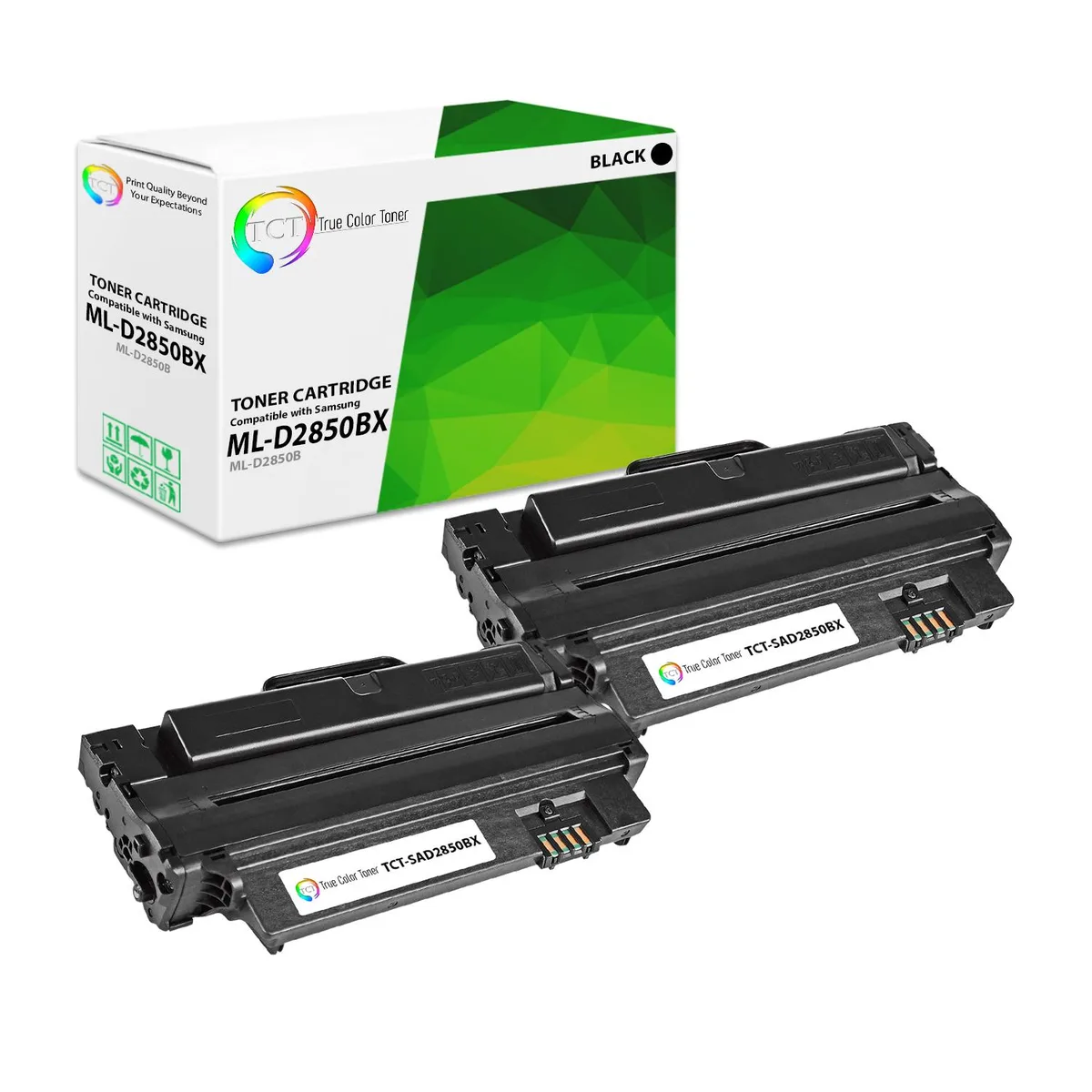 True Color Toner True Color Toner ML-D2850B Black High Yield Toner Cartridge 2 Pack 5000 Pages — product photo