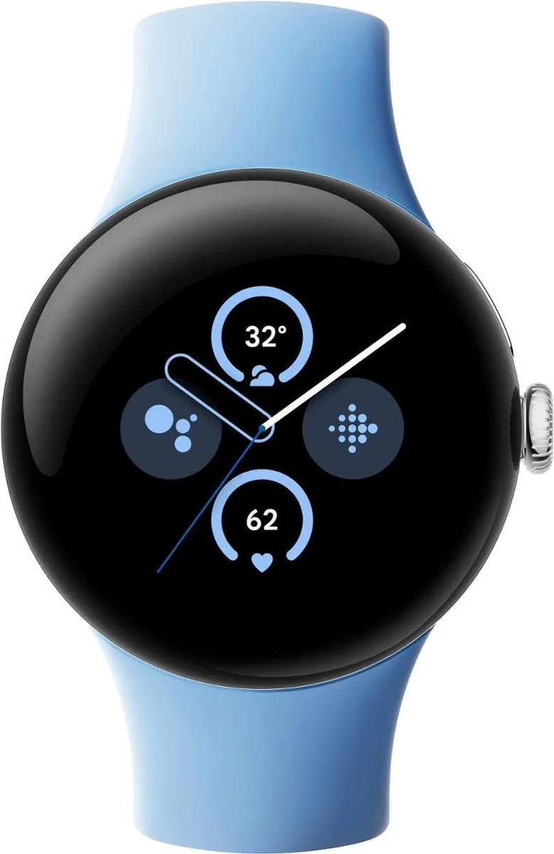 Google Google Pixel Watch 2 Polished Silver 41mm Bay Active Band Wi-Fi — product photo