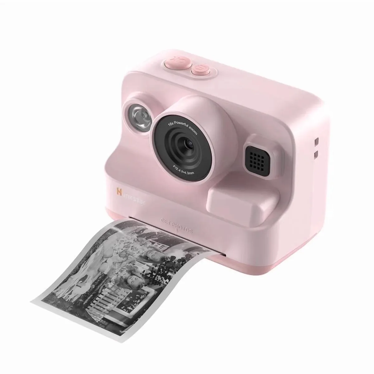 Hunkstar HC200 Instant Print Camera Kit Pink 32GB 2.4in 1080P 16X — product photo