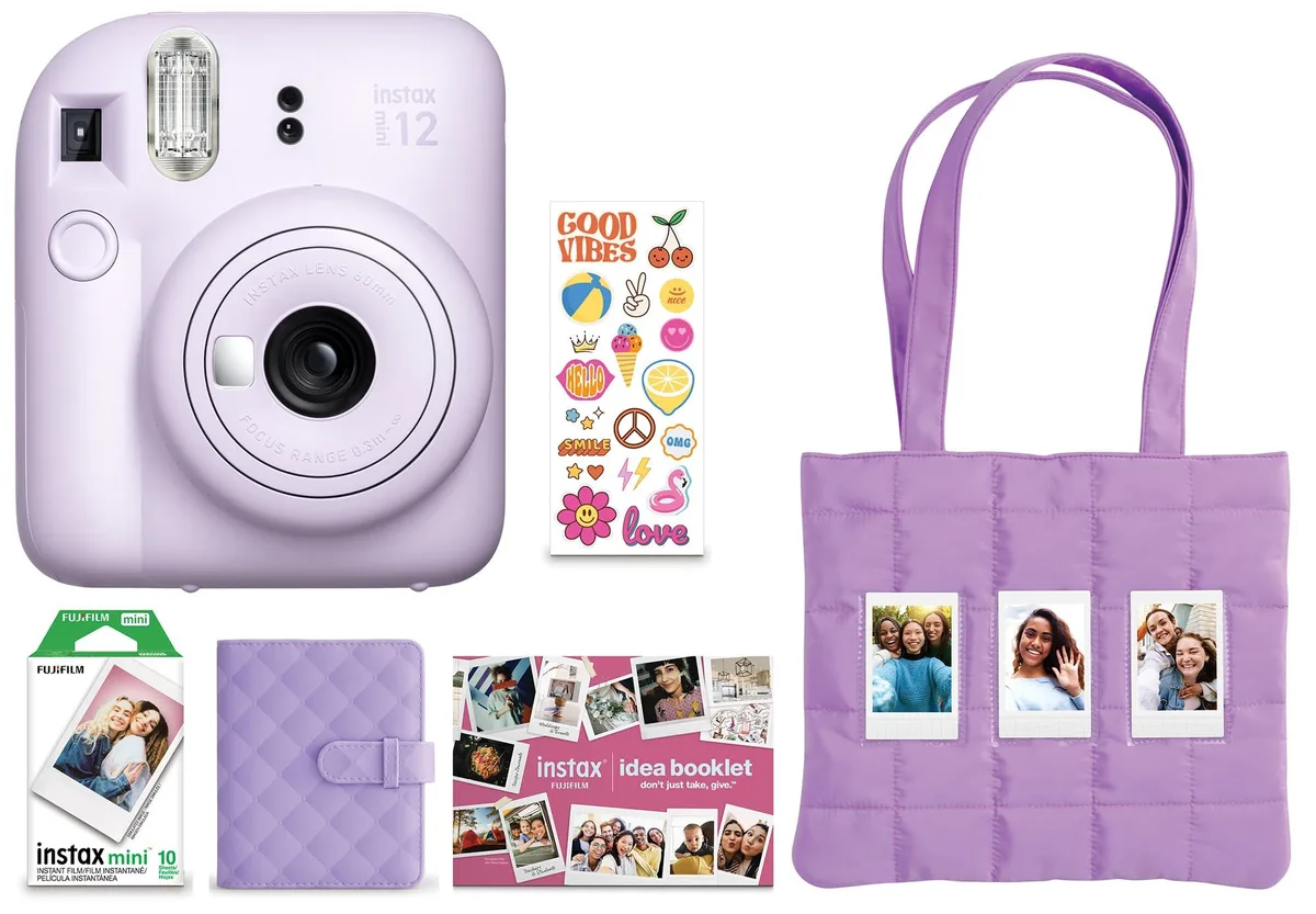 SOEWIOU SOEWIOU Instax Mini 12 Holiday Bundle 2025 Lilac Purple film camera — product photo