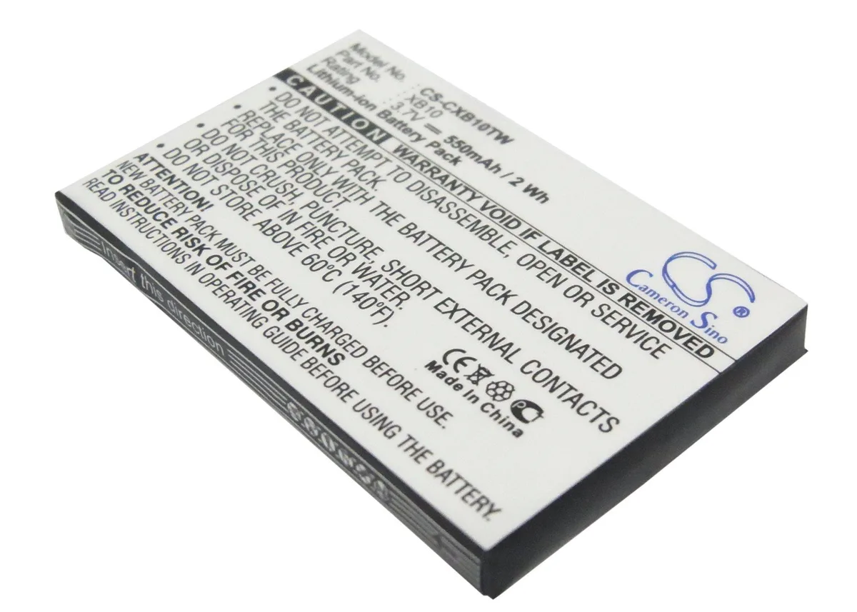 Rectangular lithium-ion battery pack, flat black finish, 47.87 by 30.02 by 4.47 mm, 14 g
