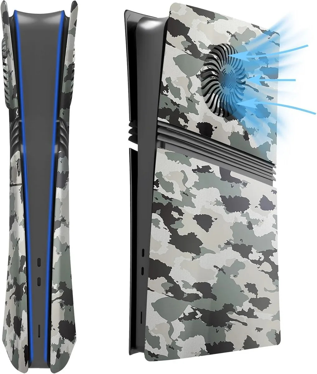 BONAEVER BONAEVER FacePlates for PS5 Pro Digital Edition Camouflage cover — product photo