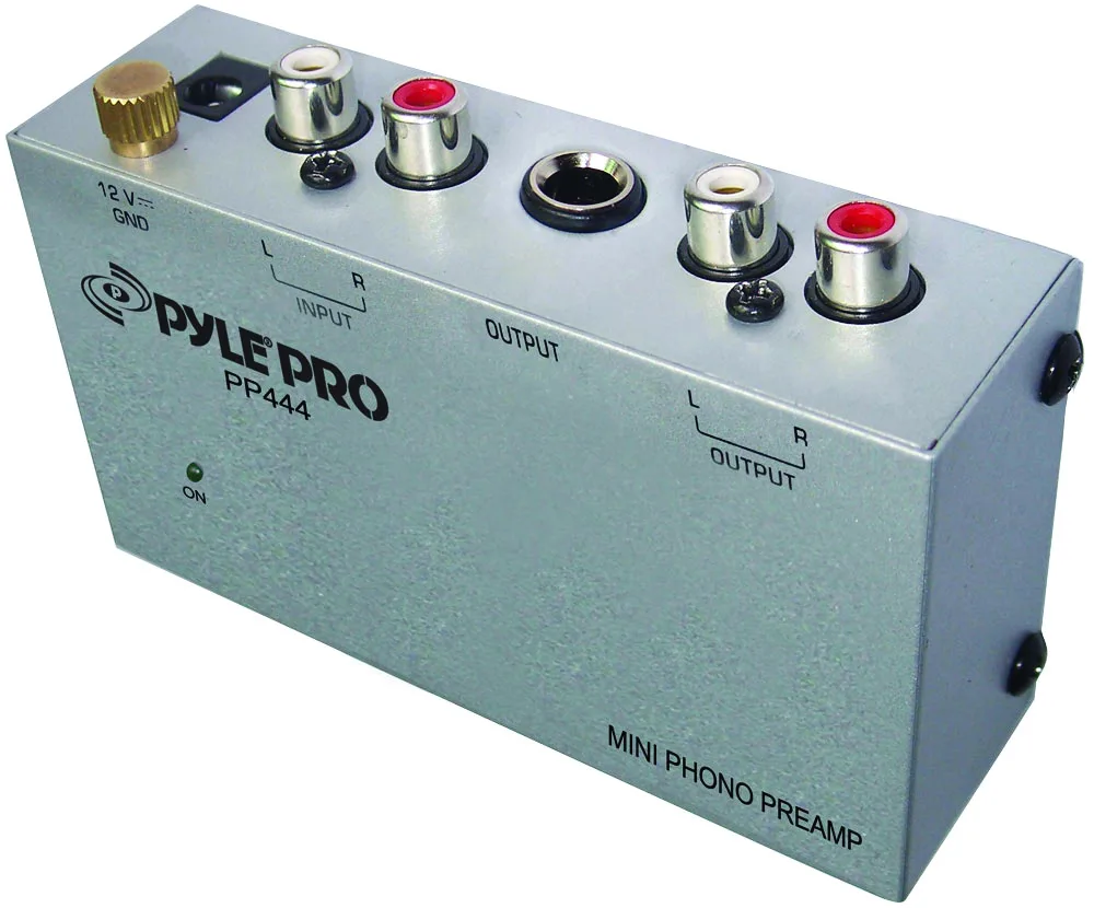 PYLE AUDIO PYLE AUDIO PP444 Phono Turntable Pre Amplifier 12 V DC car electronics accessory — product photo