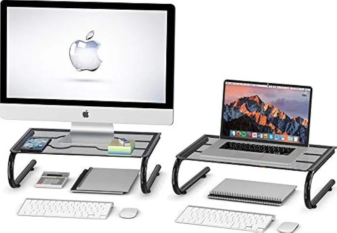 TAURKENAM TAURKENAM 2 Pack Mesh Monitor Stand 14.5 x 10.25 x 4.5 — product photo
