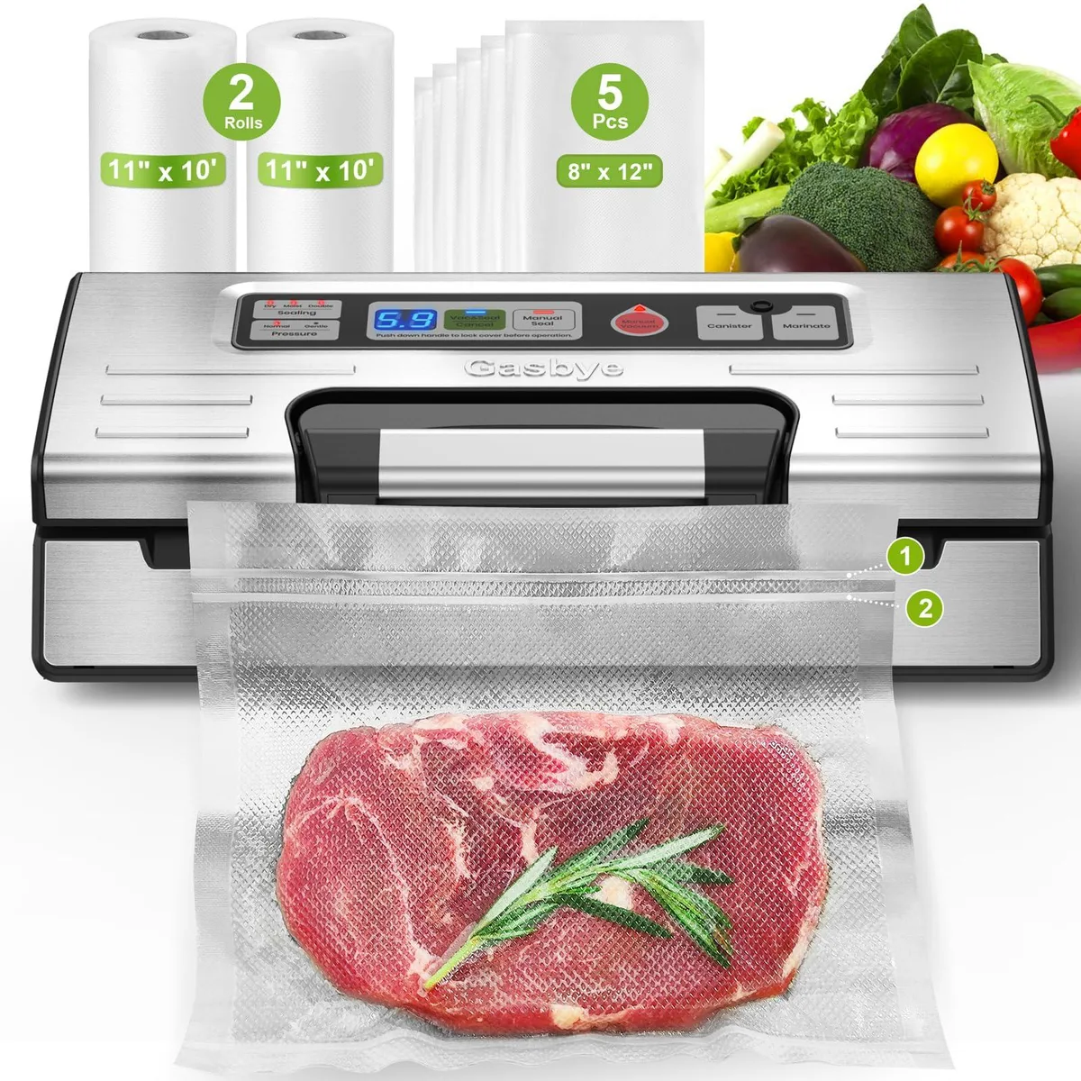  FoodSaver VS5166 Vacuum Sealer 95kPa 130W 120V Silver — product photo