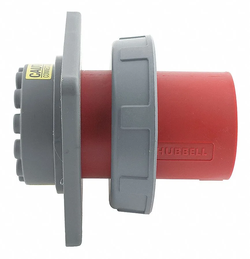 Hubbell Incorporated Hubbell Incorporated HBL460B7W Watertight Pin &amp; Sleeve Inlet 60 A — product photo