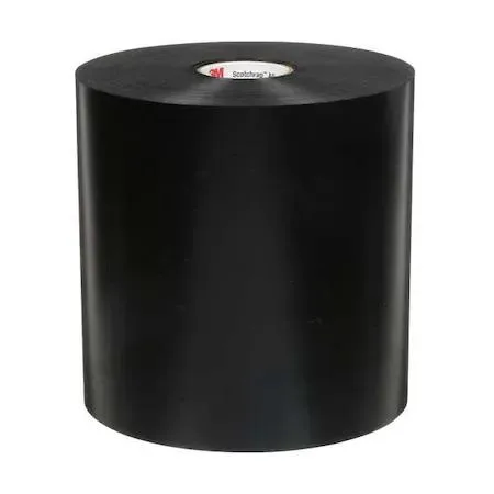 Four black vinyl electrical tape rolls in a pack