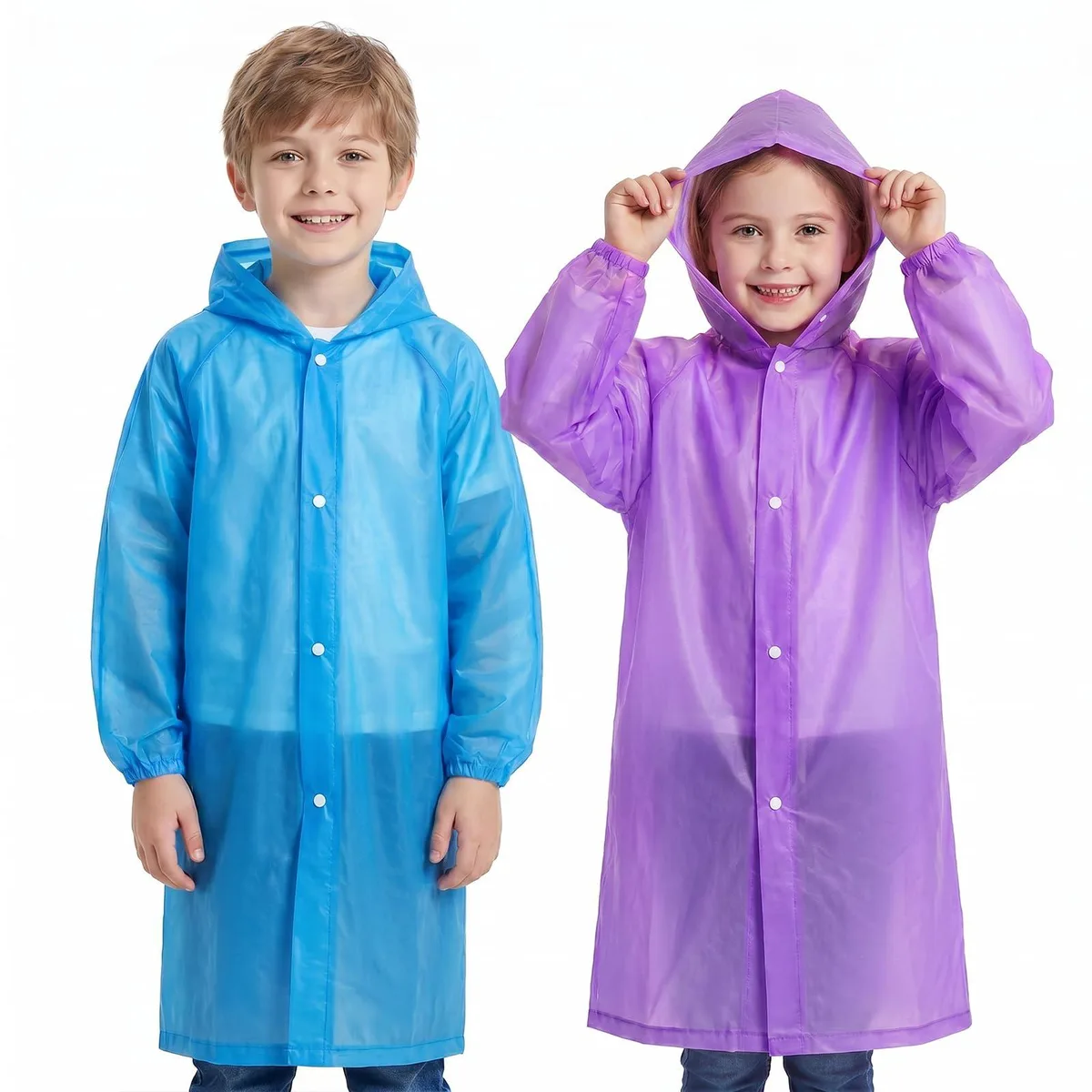 Fengek Raincoats 2 Pack Blue Purple 100-145cm — product photo