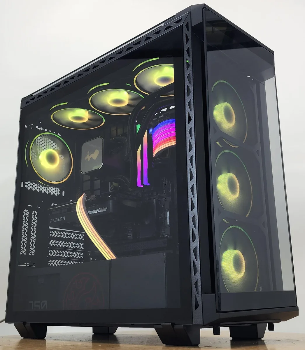 Custom Custom Ryzen 7 9700X 32GB DDR5 1TB NVME 9060 XT 16GB gaming PC — product photo