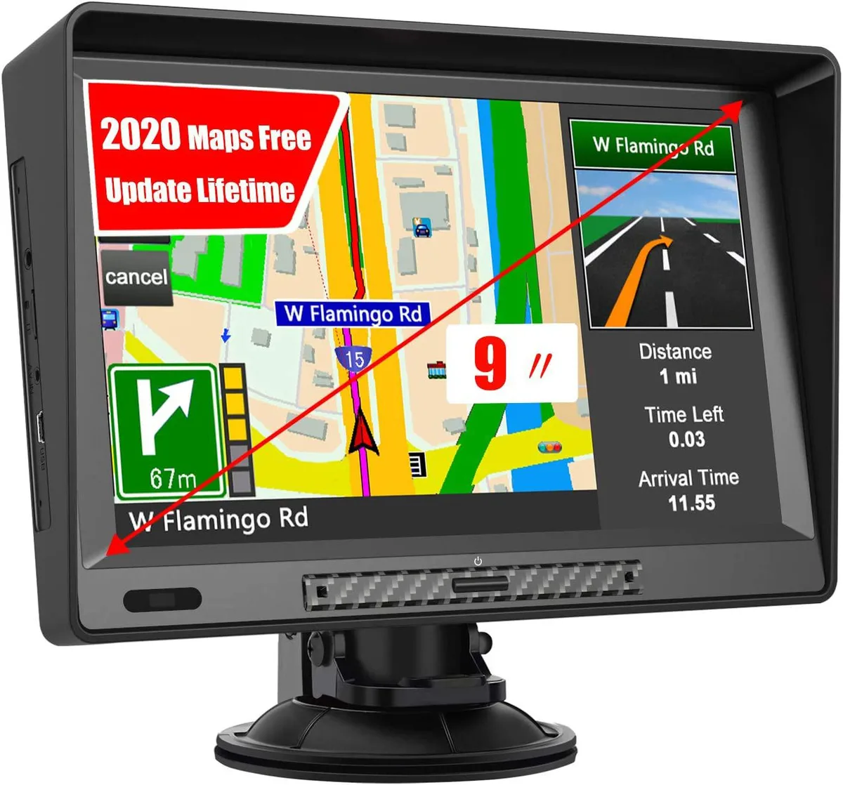 BONAEVER BONAEVER 9 Inch GPS Navigation 8GB 256M RAM — product photo
