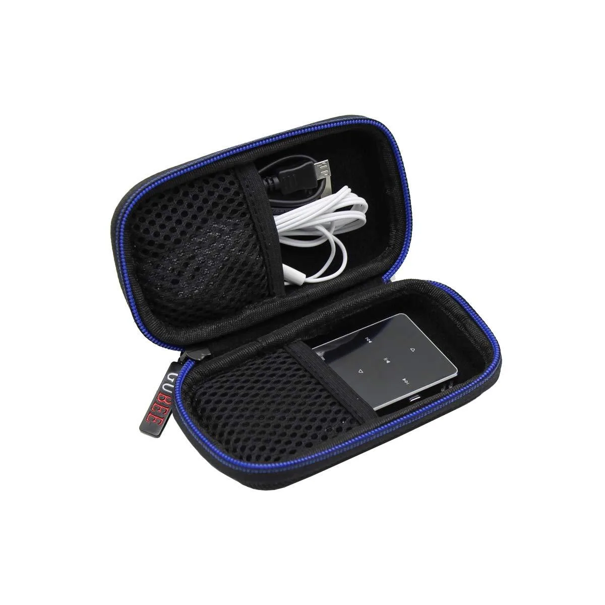 GUBEE Hard Travel Case for MP3/MP4 Player Black 4.33x2.2x1.2in — product photo