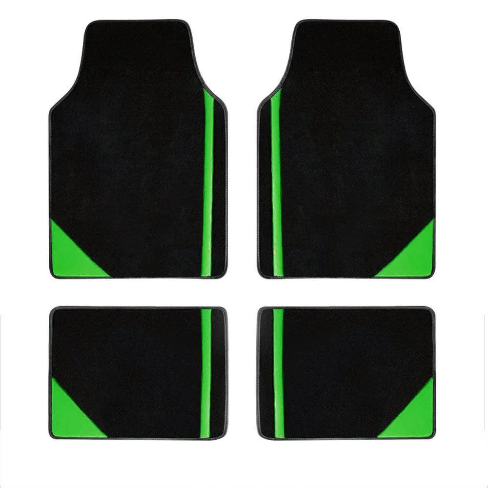 CJSolvesIt! CJSolvesIt! Universal Car Floor Mats 4pcs Green 50cm 1550g — product photo