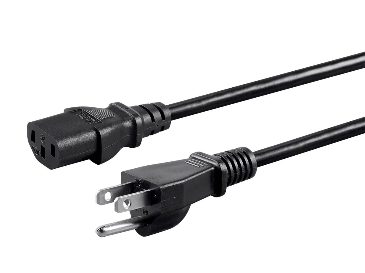 Monoprice Inc. Monoprice Inc. 127292 Computer Power Cord 8.00 ft 16AWG NEMA 5-15P to IEC 60320 C13 — product photo