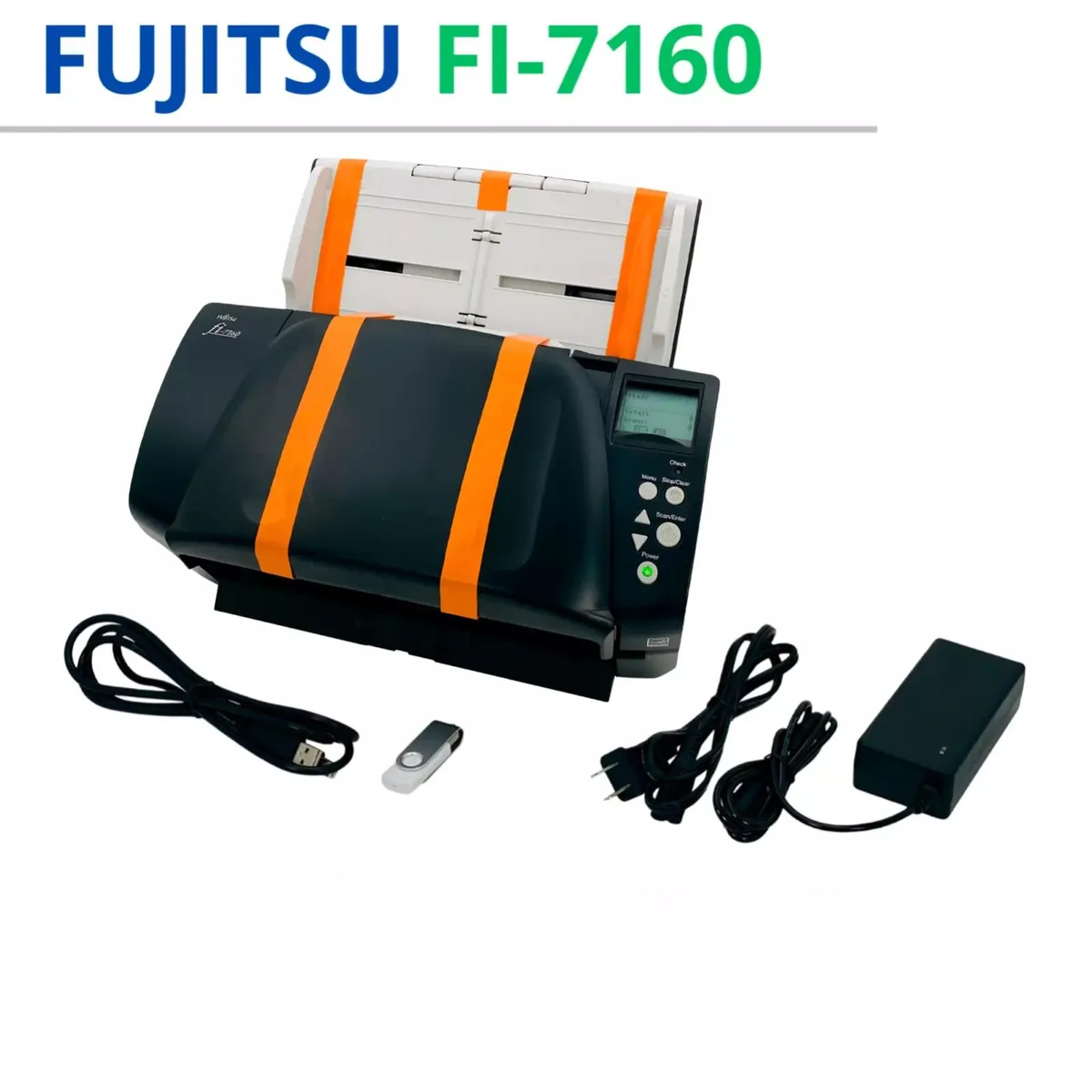 Fuji Fuji Fi-7160 document scanner 600x600 dpi 60 ppm 80-sheet ADF USB 3.0 — product photo