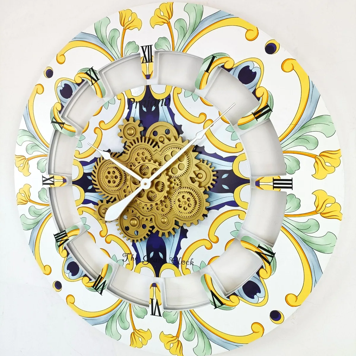 The Gears Clock The Gears Clock Praiano Italy Line 24 inch Round 36 inch Wall Clock — product photo
