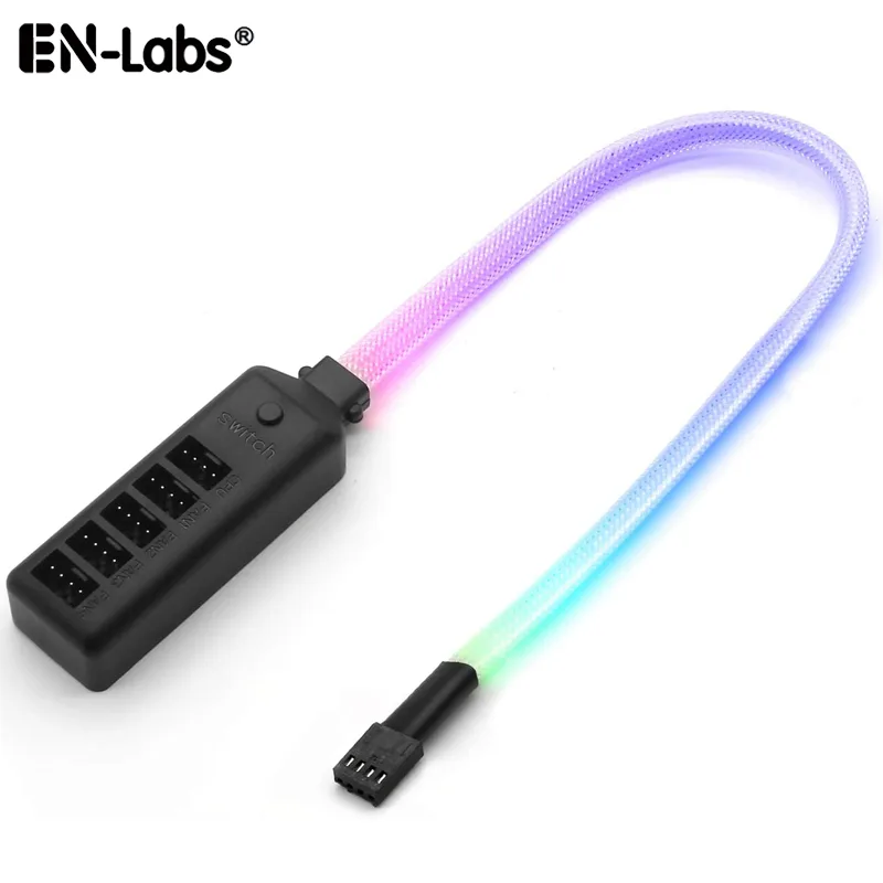 EN-Labs EN-Labs 5 Port PWM Fan Hub Splitter 16 inches — product photo