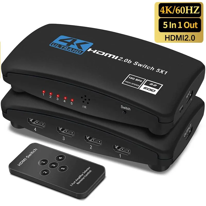 LUOM LUOM OZQ3-5 5-port HDMI video switch 4K 60Hz — product photo