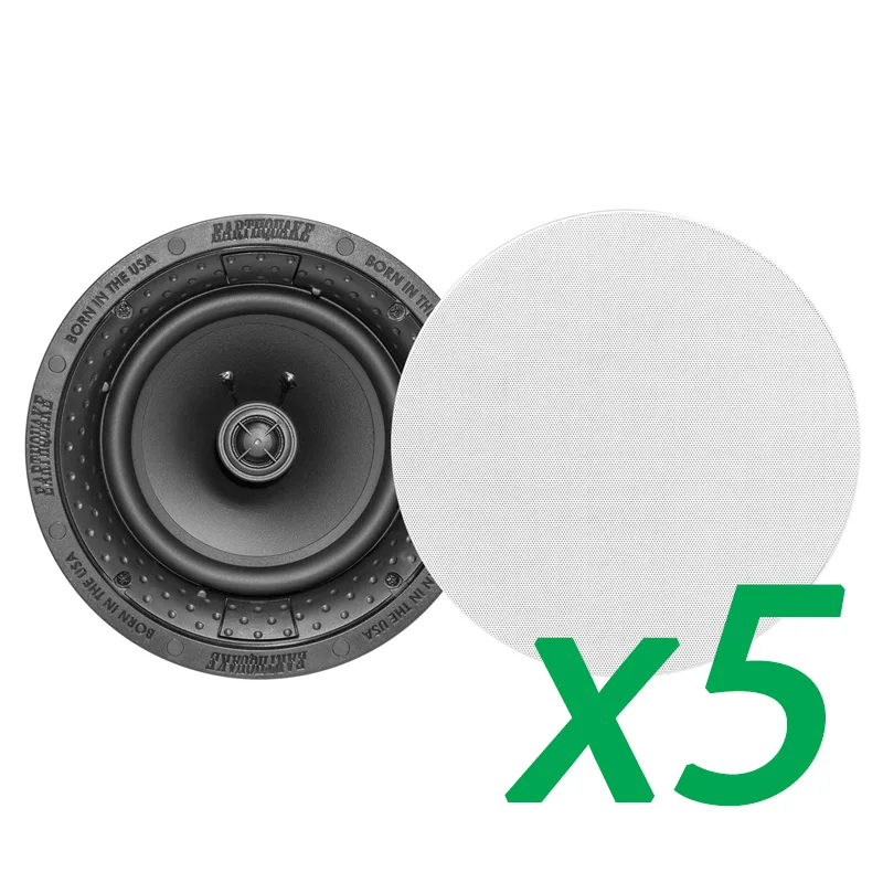 Earthquake Sound Earthquake Sound R800 8" In-Ceiling Speakers 5-Pair Pack — product photo