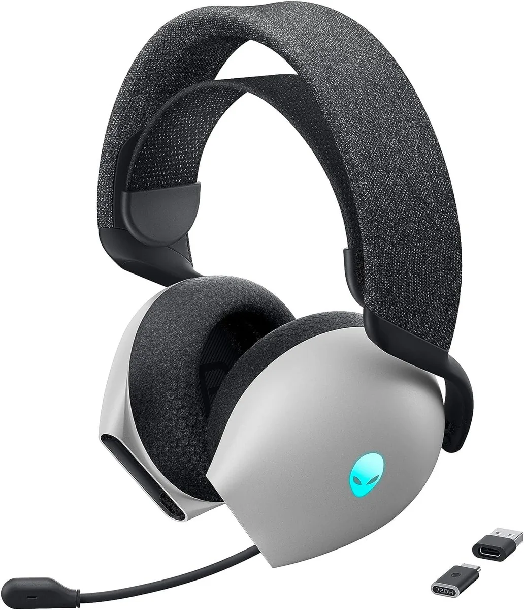 DELL DELL Alienware AW720H Dual-Mode Wireless Headset Lunar Light — product photo
