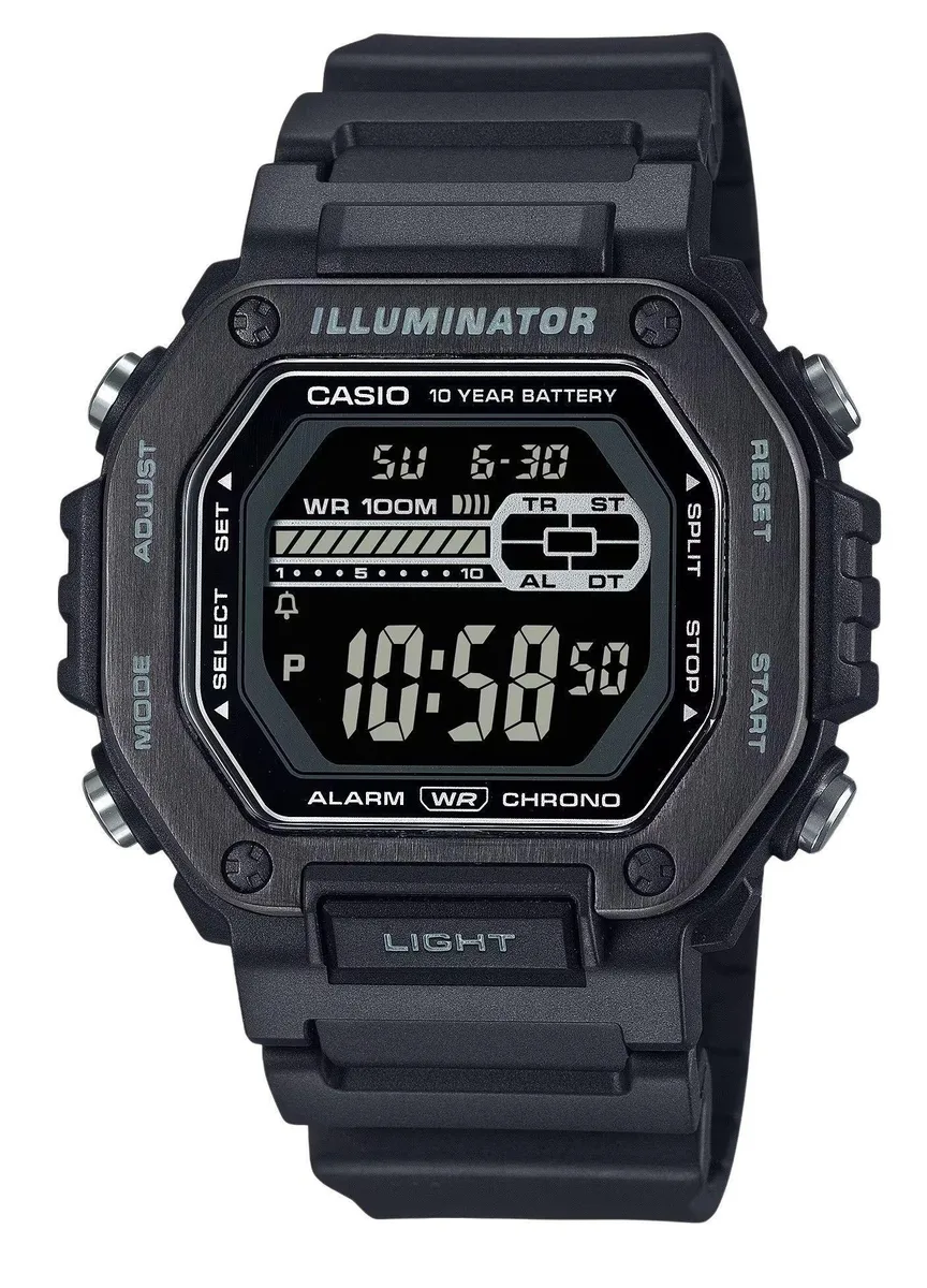 CASIO CASIO MWD-110HB-1BV 100M Digital Sports Watch Blue Dial 47.20mm — product photo