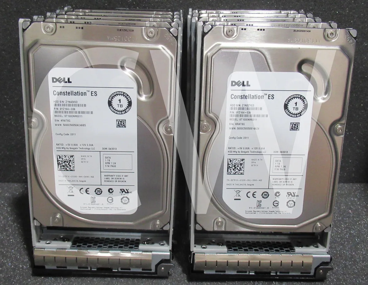 DELL DELL 2T51W 02T51W 1TB 7.2K RPM 6Gb/s 3.5" SATA internal hard drive — product photo