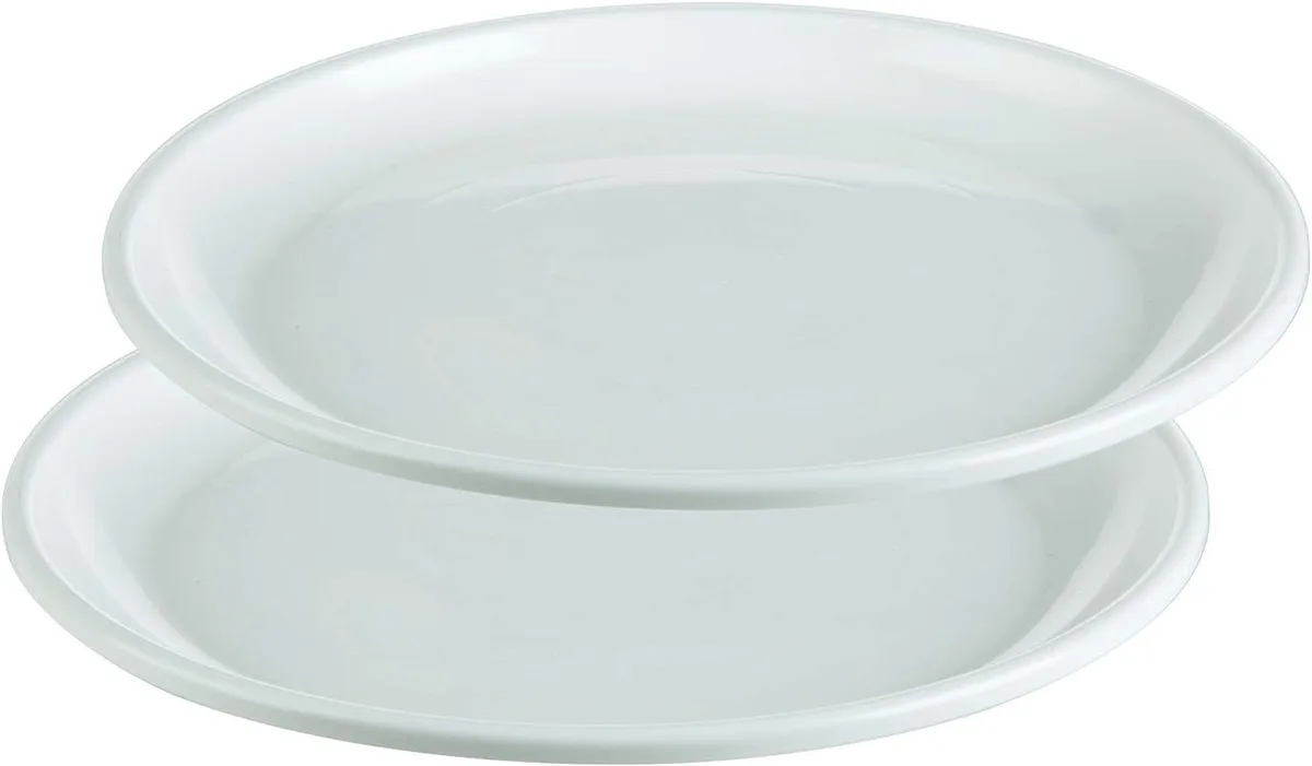 Progressive International Progressive International PS81W Microwave Plates 2 Pack White 9.75 — product photo