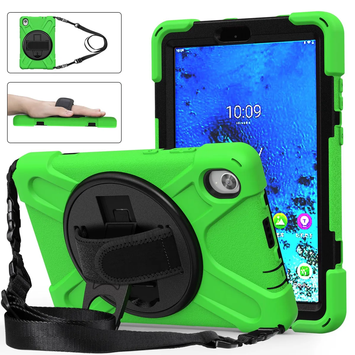 BONAEVER BONAEVER Shockproof Case for Lenovo Tab M8 HD 8.0 2020 TB-8705 Green — product photo